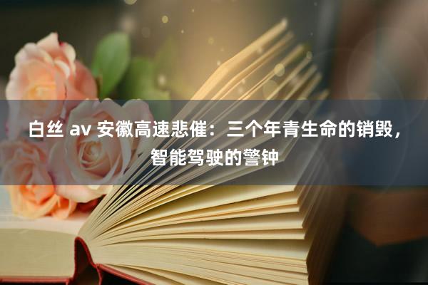 白丝 av 安徽高速悲催：三个年青生命的销毁，智能驾驶的警钟