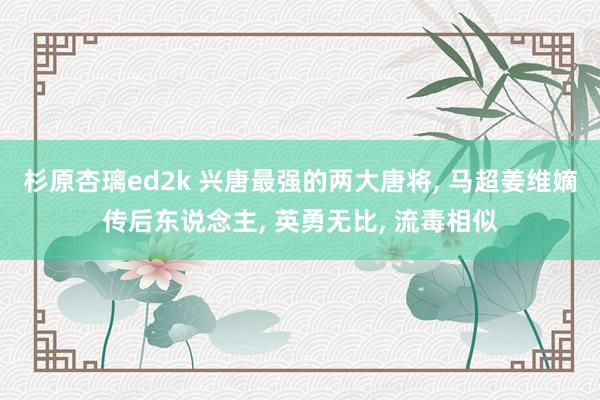 杉原杏璃ed2k 兴唐最强的两大唐将， 马超姜维嫡传后东说念主， 英勇无比， 流毒相似